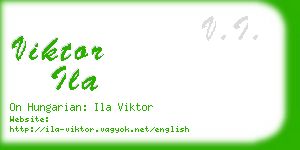 viktor ila business card